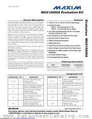 MAX15000AEVKIT datasheet pdf MAXIM - Dallas Semiconductor