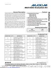 MAX15003EVKIT+ datasheet pdf MAXIM - Dallas Semiconductor