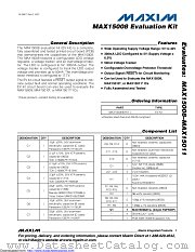 MAX15008EVKIT datasheet pdf MAXIM - Dallas Semiconductor