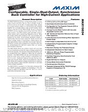 MAX15034 datasheet pdf MAXIM - Dallas Semiconductor