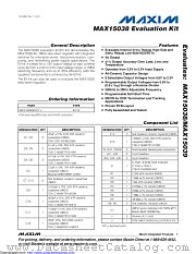 MAX15038EVKIT datasheet pdf MAXIM - Dallas Semiconductor