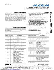 MAX15039EVKIT+ datasheet pdf MAXIM - Dallas Semiconductor