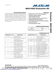 MAX15053EVKIT+ datasheet pdf MAXIM - Dallas Semiconductor