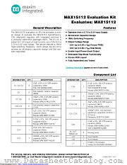 MAX15112EVKIT+ datasheet pdf MAXIM - Dallas Semiconductor