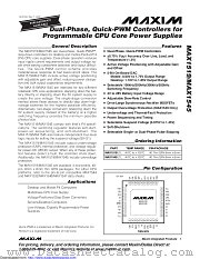 MAX1519ETL+ datasheet pdf MAXIM - Dallas Semiconductor
