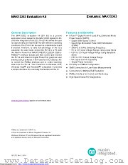 MAX15303EVKIT1 datasheet pdf MAXIM - Dallas Semiconductor