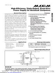MAX1534ETE+ datasheet pdf MAXIM - Dallas Semiconductor