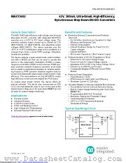 MAX15462BATA+ datasheet pdf MAXIM - Dallas Semiconductor