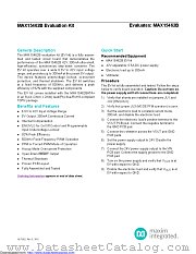 MAX15462BEVKIT datasheet pdf MAXIM - Dallas Semiconductor