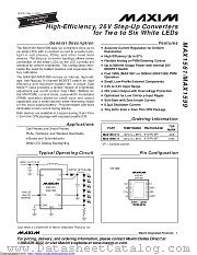 MAX1599ETA+T datasheet pdf MAXIM - Dallas Semiconductor