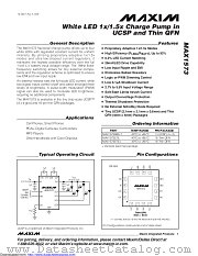 MAX1573ETE+ datasheet pdf MAXIM - Dallas Semiconductor