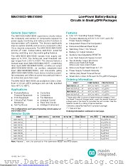 MAX16033PLB31+ datasheet pdf MAXIM - Dallas Semiconductor