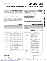 MAX1645BEVKIT+ datasheet pdf MAXIM - Dallas Semiconductor
