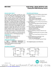 MAX16804ATP+T datasheet pdf MAXIM - Dallas Semiconductor