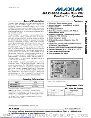MAX16806EVKIT+ datasheet pdf MAXIM - Dallas Semiconductor