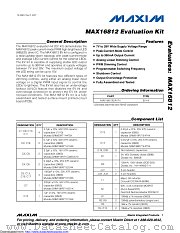 MAX16812EVKIT+ datasheet pdf MAXIM - Dallas Semiconductor