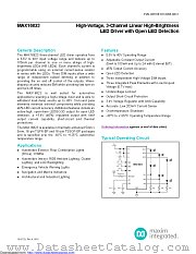MAX16823AUE/V+T datasheet pdf MAXIM - Dallas Semiconductor
