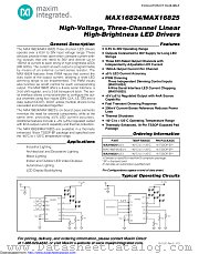 MAX16824AUE+ datasheet pdf MAXIM - Dallas Semiconductor