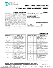 MAX16833EVKIT+ datasheet pdf MAXIM - Dallas Semiconductor