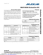 MAX16836EVKIT datasheet pdf MAXIM - Dallas Semiconductor