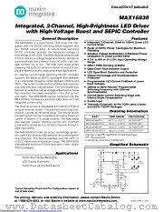 MAX16838AUP/V+T datasheet pdf MAXIM - Dallas Semiconductor