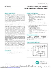 MAX16840ATB+ datasheet pdf MAXIM - Dallas Semiconductor