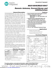 MAX16946GUE/V+T datasheet pdf MAXIM - Dallas Semiconductor