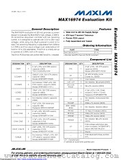 MAX16974EVKIT+ datasheet pdf MAXIM - Dallas Semiconductor