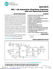 MAX16975BAEE/V+TW datasheet pdf MAXIM - Dallas Semiconductor