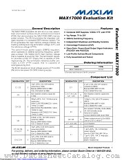 MAX17000EVKIT+ datasheet pdf MAXIM - Dallas Semiconductor