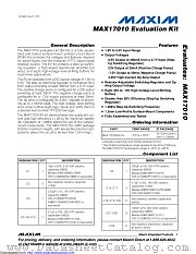 MAX17010EVKIT+ datasheet pdf MAXIM - Dallas Semiconductor