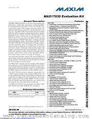 MAX17030EVKIT+ datasheet pdf MAXIM - Dallas Semiconductor