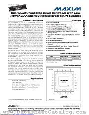 MAX17031ETG+T datasheet pdf MAXIM - Dallas Semiconductor