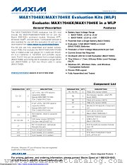 MAX17049XEVKIT datasheet pdf MAXIM - Dallas Semiconductor