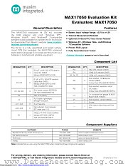MAX17050EVKIT datasheet pdf MAXIM - Dallas Semiconductor