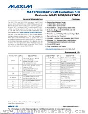 MAX17058EVKIT# datasheet pdf MAXIM - Dallas Semiconductor