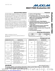 MAX17065EVKIT+ datasheet pdf MAXIM - Dallas Semiconductor