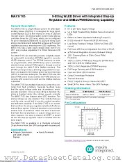 MAX17105ETG+TCJ1 datasheet pdf MAXIM - Dallas Semiconductor
