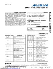 MAX17108EVKIT datasheet pdf MAXIM - Dallas Semiconductor