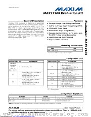 MAX17109EVKIT+ datasheet pdf MAXIM - Dallas Semiconductor