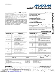 MAX17112EVKIT datasheet pdf MAXIM - Dallas Semiconductor