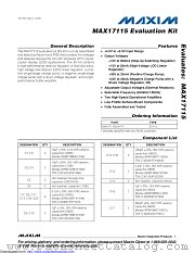 MAX17115EVKIT+ datasheet pdf MAXIM - Dallas Semiconductor