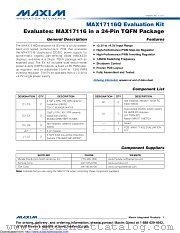 MAX17116QEVKIT# datasheet pdf MAXIM - Dallas Semiconductor