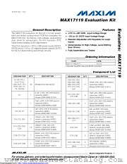 MAX17119EVKIT+ datasheet pdf MAXIM - Dallas Semiconductor