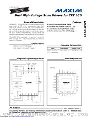 MAX17121 datasheet pdf MAXIM - Dallas Semiconductor