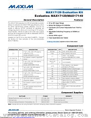 MAX17129EVKIT datasheet pdf MAXIM - Dallas Semiconductor