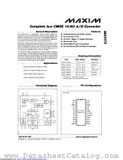 MAX173CWG+ datasheet pdf MAXIM - Dallas Semiconductor