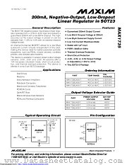 MAX1735EUK25+T datasheet pdf MAXIM - Dallas Semiconductor