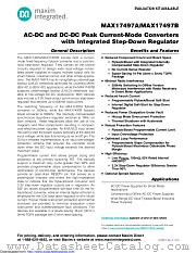 MAX17497B datasheet pdf MAXIM - Dallas Semiconductor