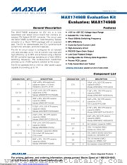 MAX17498BEVKIT# datasheet pdf MAXIM - Dallas Semiconductor